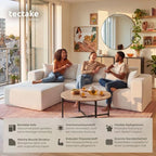 Boneless Modular Sofa – Bouclé Cream