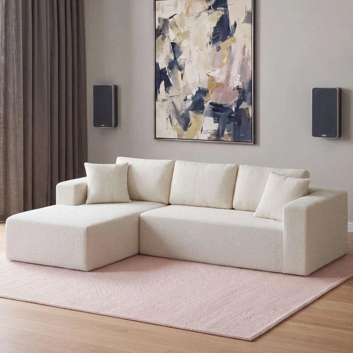 Boneless Modular Sofa – Bouclé Cream